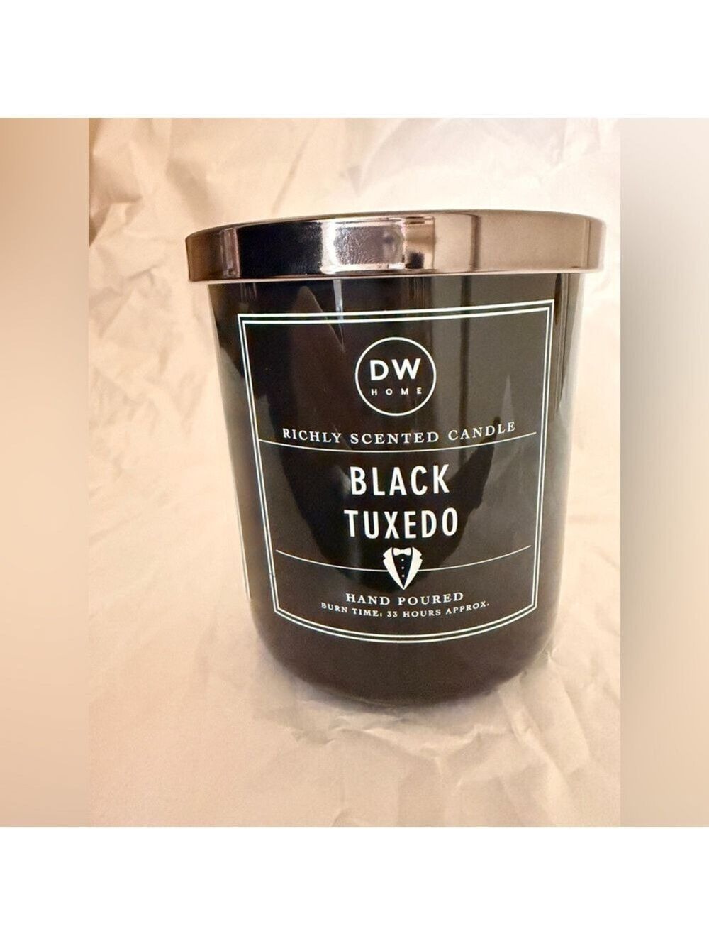 DW Home Black Tuxedo Candle 1 wick 8.8oz